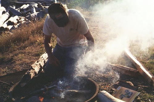 building a fire