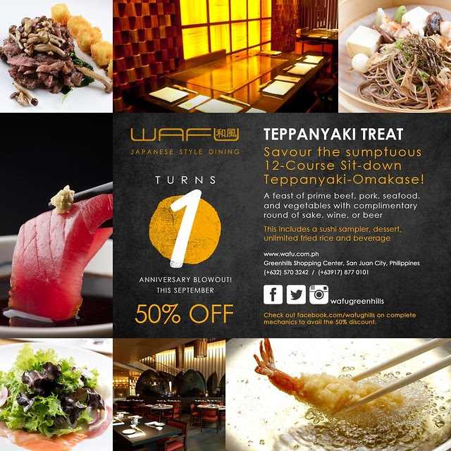 WAFU Teppanyaki Omakase Promo