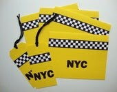 Checker Cab Note Cards and Tags