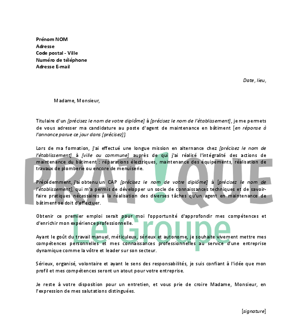 Lettre De Motivation Cuisine Debutant  Cuisine France