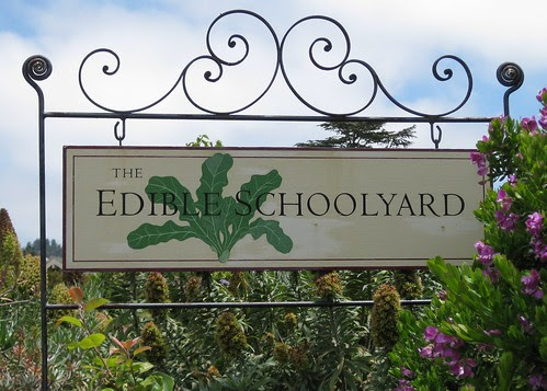 The Edible Schoolyard Sign by Eve Fox, Garden of Eating blog 