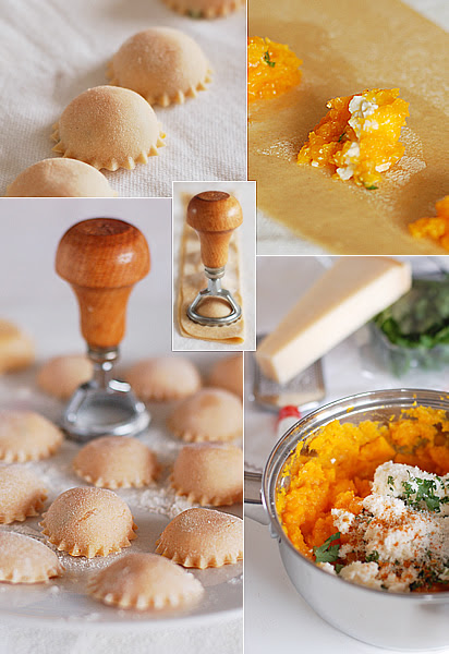 Ravioli di butternut squash e feta