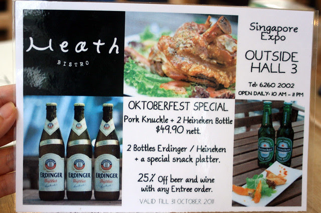 Oktoberfest promotion at Heath Bistro