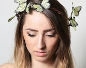 Yellow Butterfly Crown - wedding, bride, fantasy, woodland, fairy tale - neesiedesigns Yellow Butterfly Crown - wedding, bride, fantasy, woodland, fairy tale - neesiedesigns