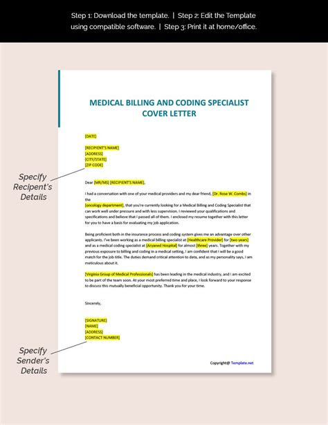 Medical Coding Cover Letter With Experience - 200+ Cover ...
