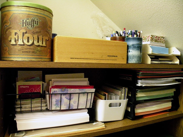 Organized Utility Closet Shelf