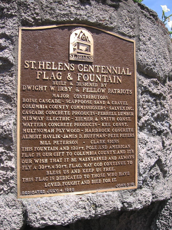Centennial Fountain, St. Helens