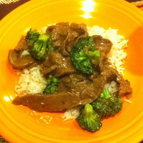 Beef & Broccoli (Evs would like you to know that he helped)