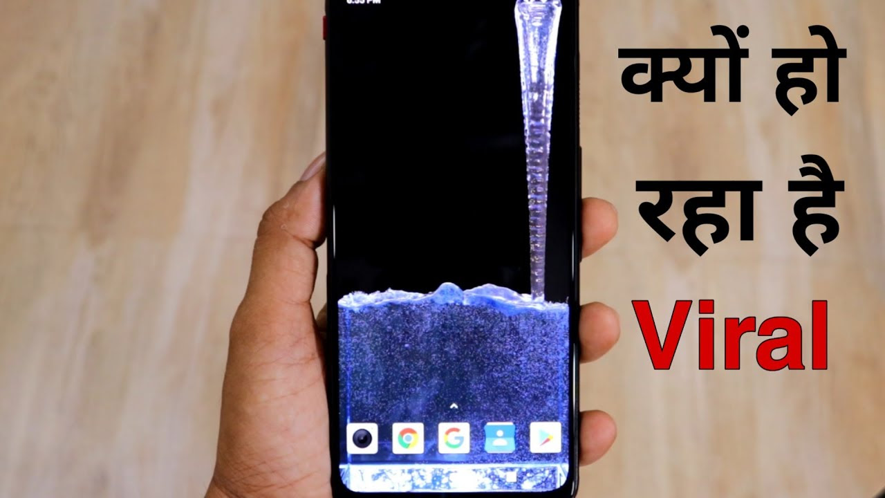 6: Galaxy S10 Plus Water Drop Live Wallpaper