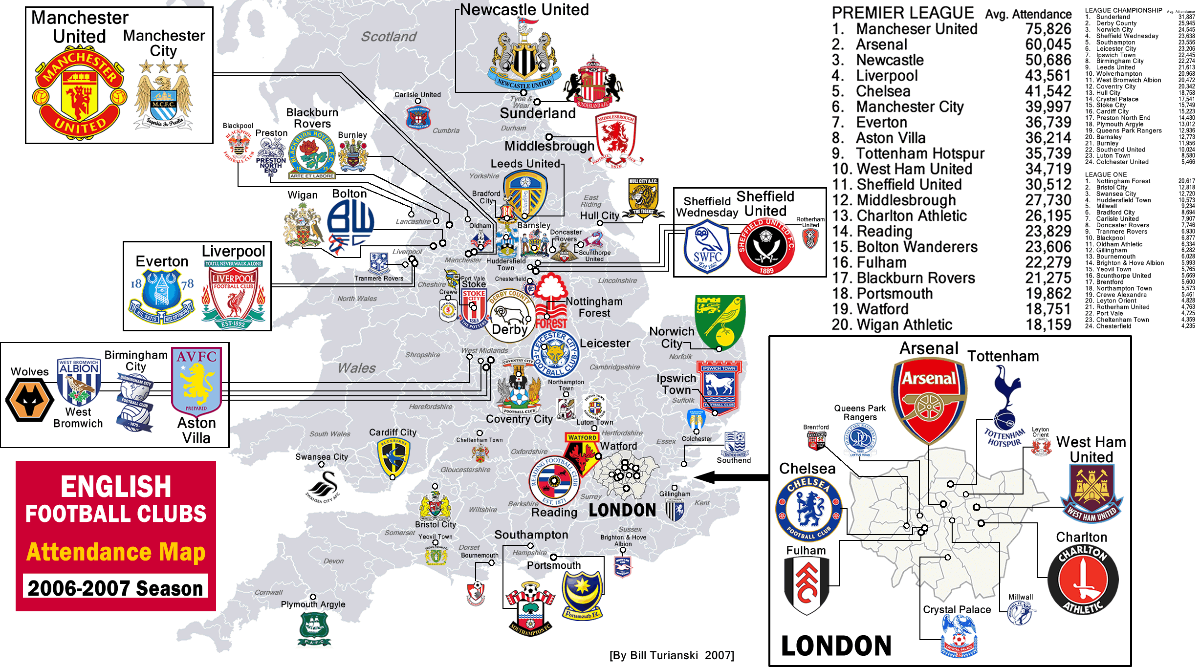 Premier League Map Of England AFP CV