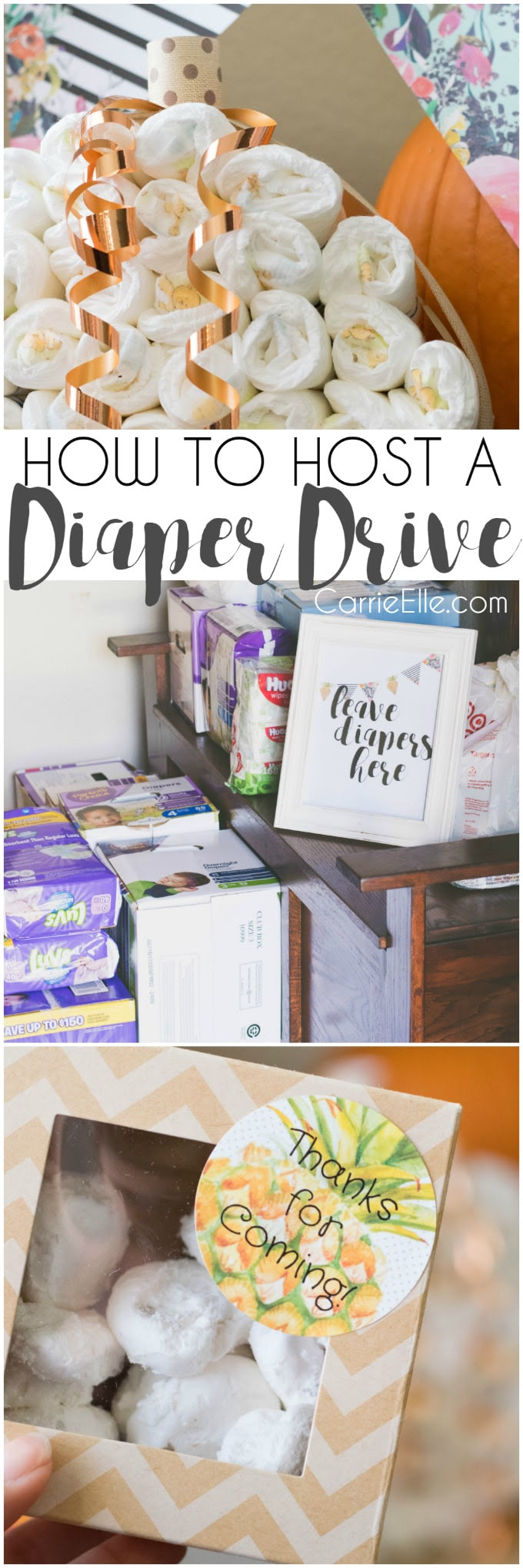 How to Host a Diaper Drive (or just donate...or get help with diapers if you need it!) Carrie Elle