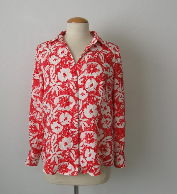 SunnyGal Studio Sewing: Silk blouse with hidden buttonholes, Simplicity ...