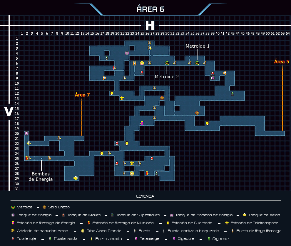 Metroid fusion карта