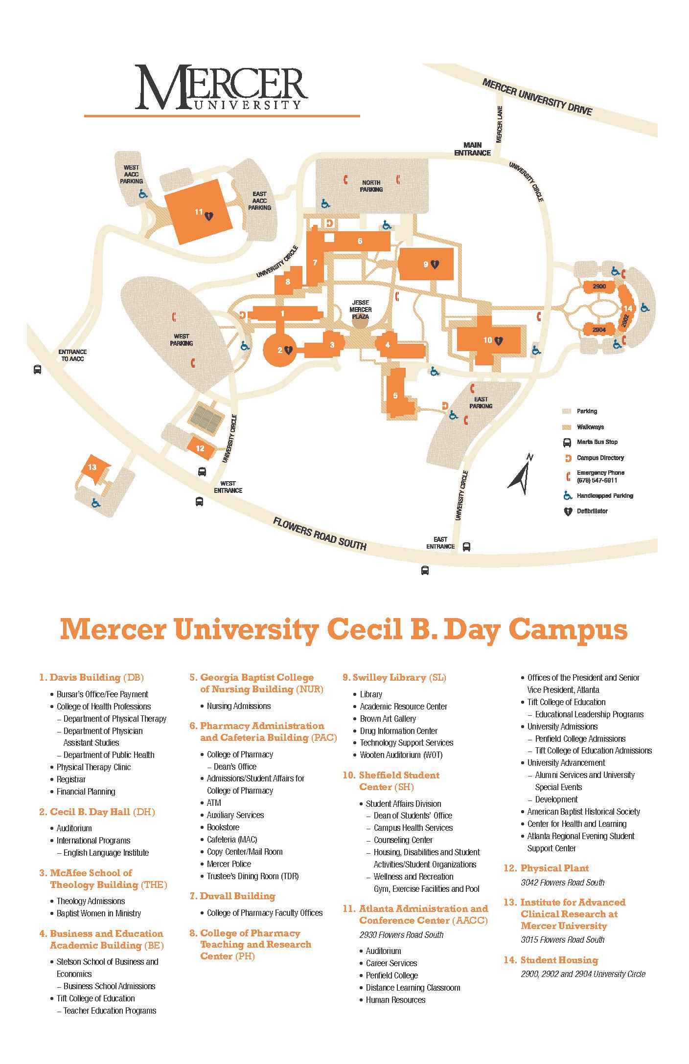 Mercer Atlanta Campus Map Zip Code Map Images and Photos finder