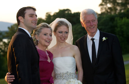 Marc and Chelsea with Bill and Hillary