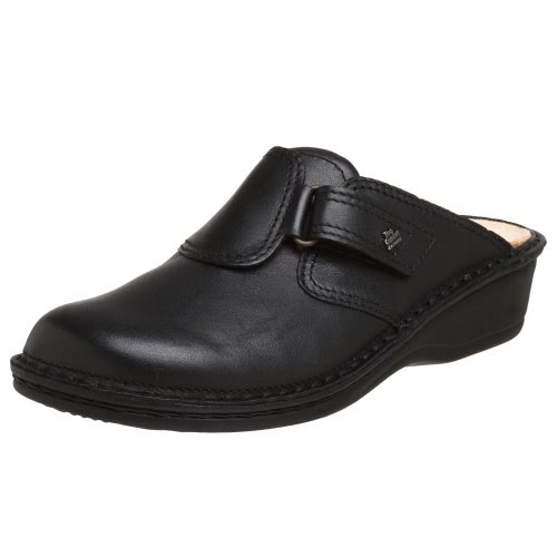 Finn Clog: Finn Comfort Women's Orb Clog,Black Nappa,40 EU (US Women's 9 M)