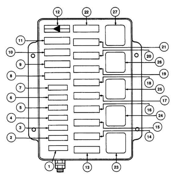 [DIAGRAM] 1992 Lincoln Continental Fuse Box Diagram