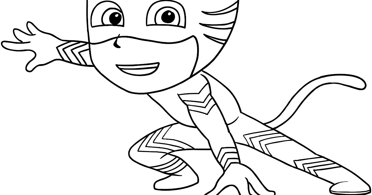 Catboy Colouring Pages : Pj Masks Coloring Pages To Print Pj Masks