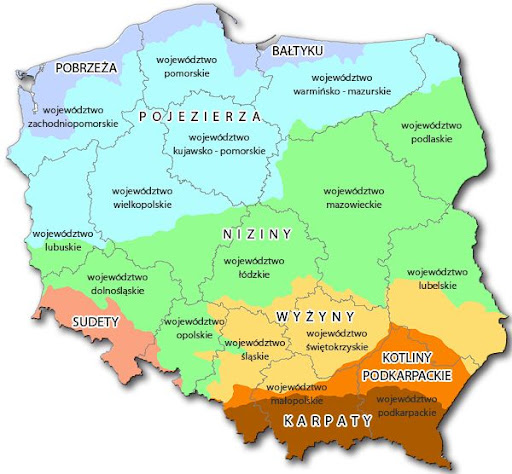 Niziny Wyżyny Góry W Polsce KRAINY GEOGRAFICZNE POLSKI
