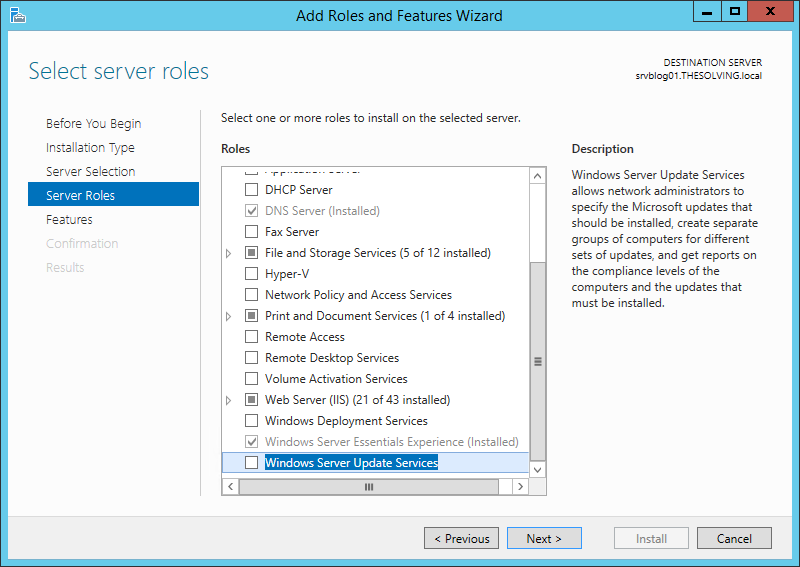 How to install and configure Windows Server Update Services (WSUS)