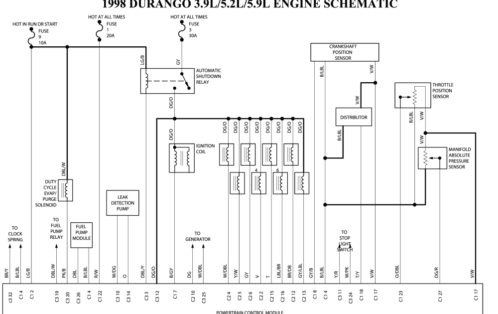1990 Dodge Spirit Wiring Diagram Schematic