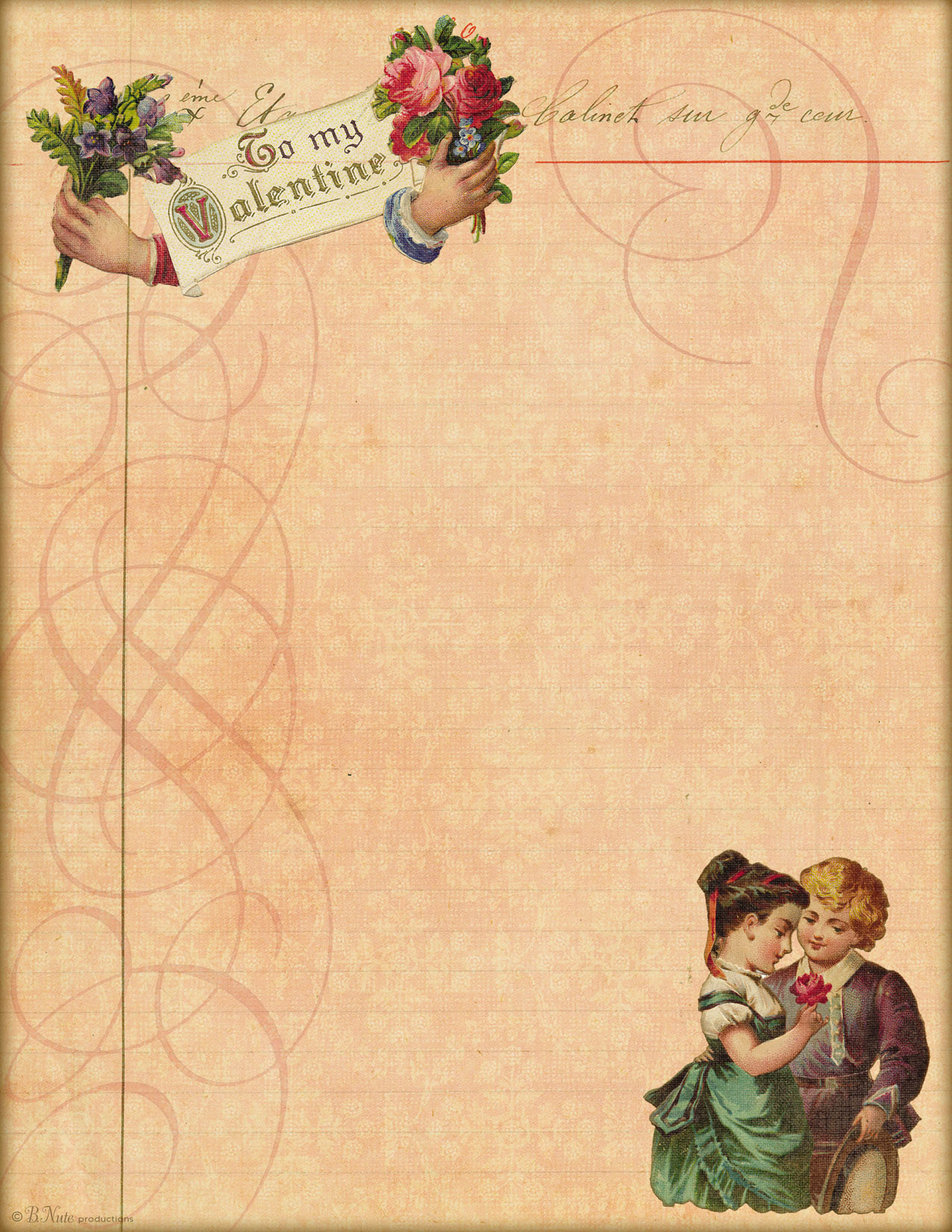 Bnute Productions A Vintage Valentine Love Letter Free Printable 