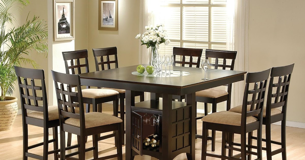 US Discount Shop: Coaster Home Furnishings 9 Piece Counter Height