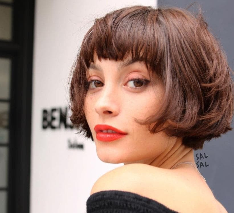 Hairstyles Bob Hairstyles With Bangs For Black Hair