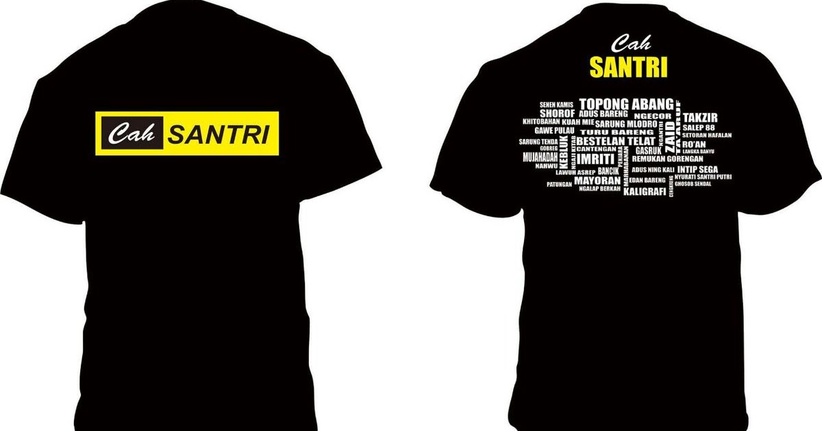 Gaya Terbaru 15 Desain Kaos Santri Putri