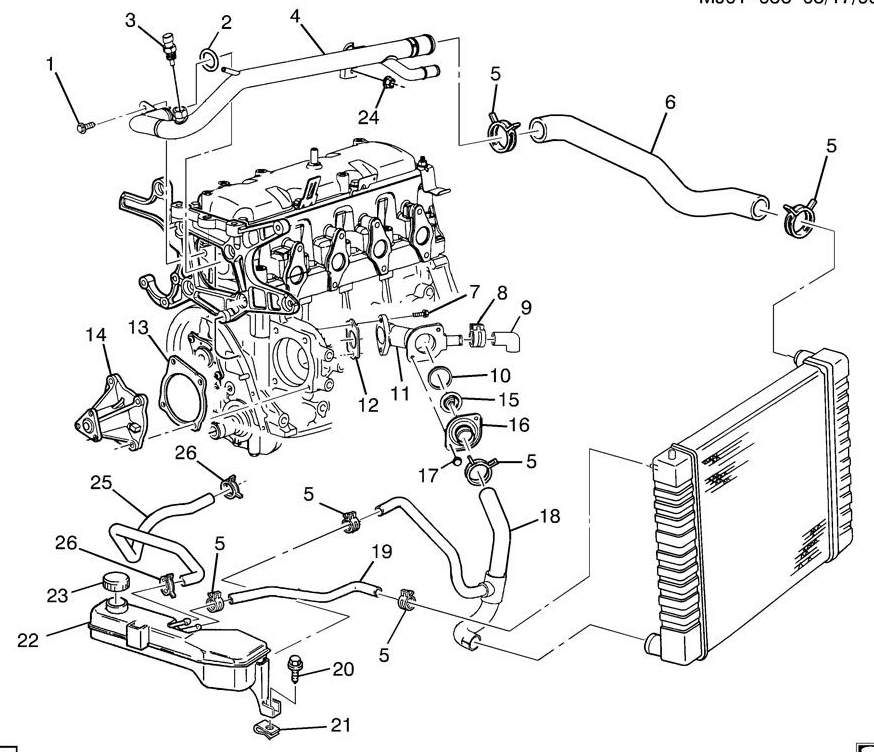 3400 Sfi Engine Cooling System Diagram - Wiring Diagram