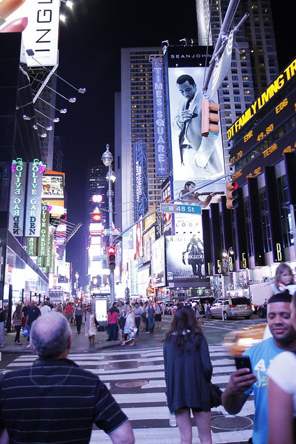 Walking Through Times Square