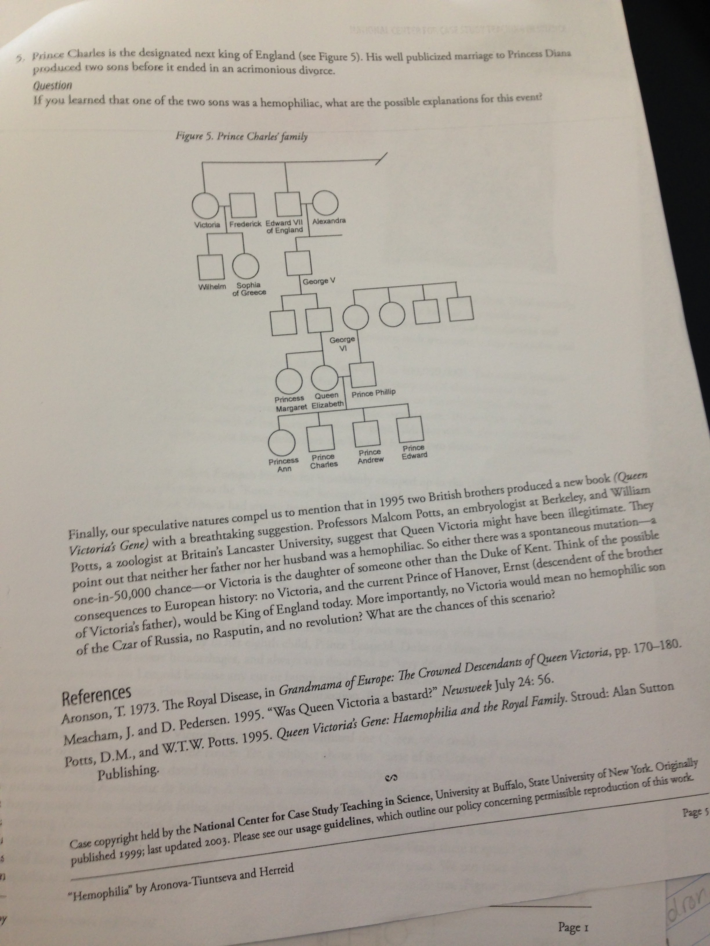 Answer Key Pedigree Worksheet 3 Hemophilia The Royal Disease Answers 