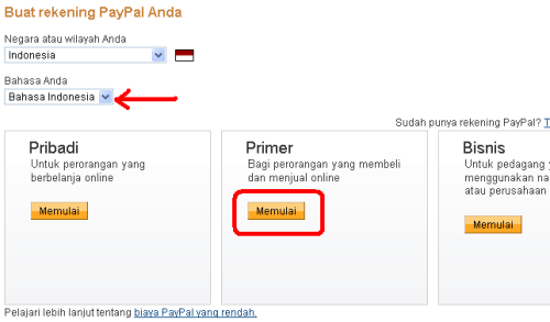 Daftar Paypal Daftar Paypal