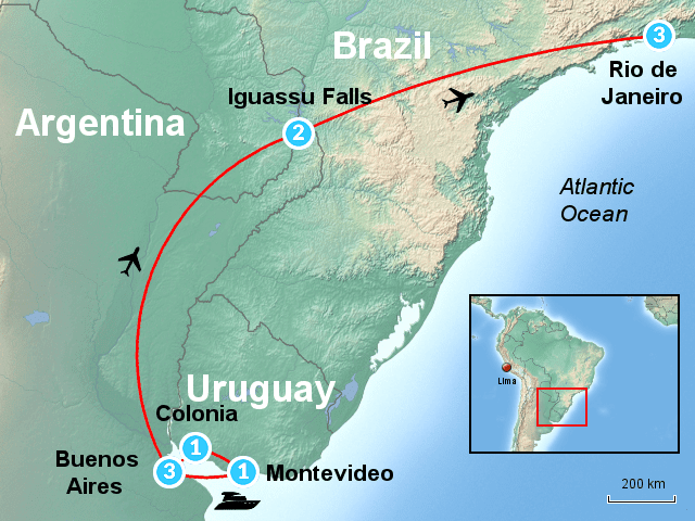 Uruguay Argentina Map : File Argentina And Uruguay Location Map Svg