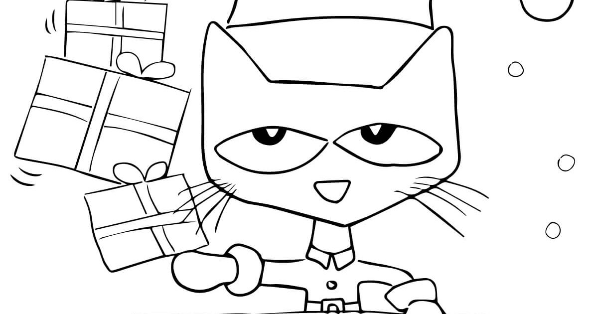 Pete the Cat Christmas Coloring Page | Thousand of the Best printable
