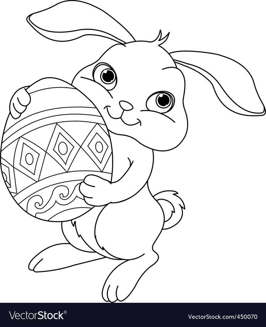 cute easter bunny coloring pictures