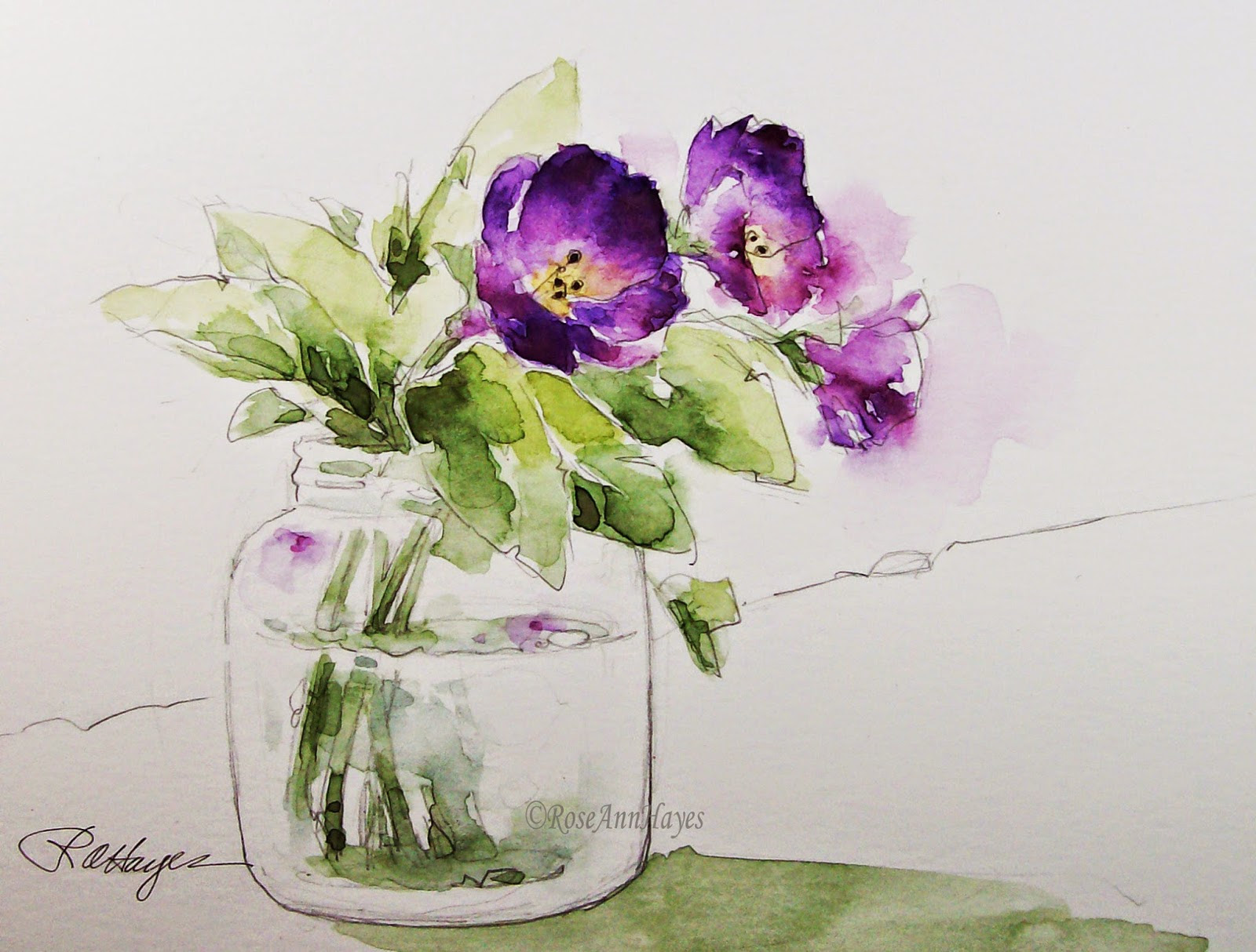 Flower Painting Ideas Watercolor Painting Inspired