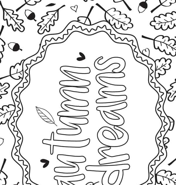 Printable Autumn Coloring Pages For Adults - Hobbies ~ Creativity