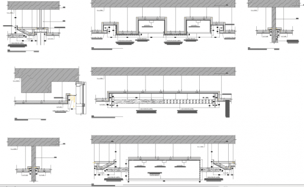 Luxury 45 Of False Ceiling Section Drawing Indexofmp3disney