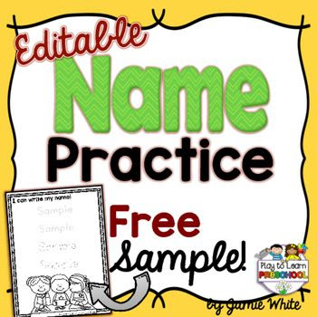 Editable Name Practice Pages C Ile Web E Hukmedin