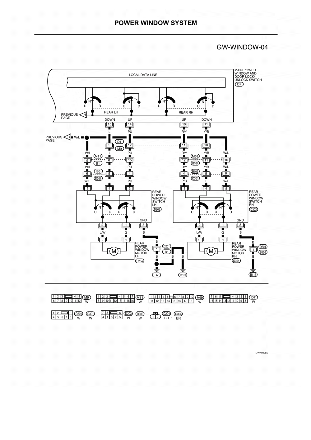 Wiring Diagram PDF: 2002 Sentra Power Window Wiring Diagram Schematic