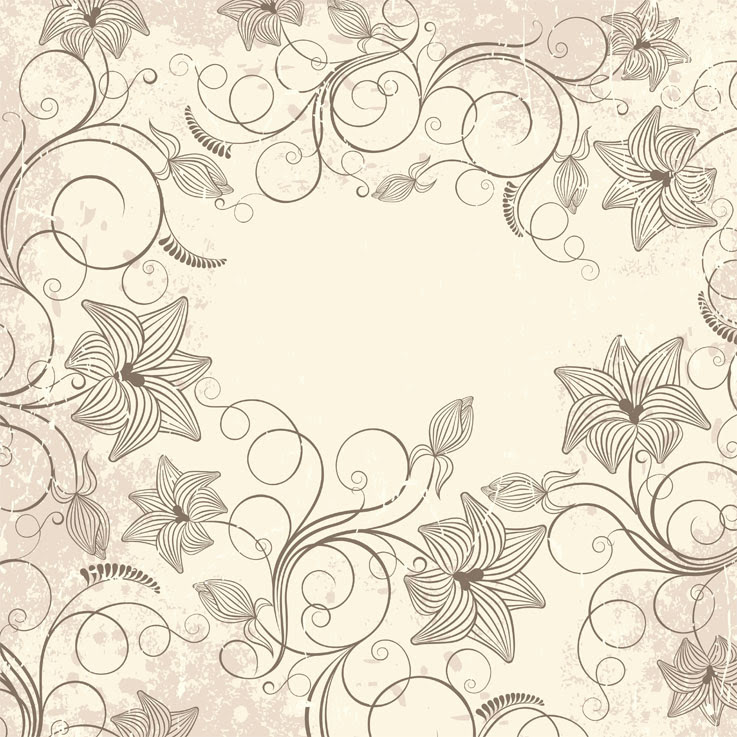 すごいアンティーク 手書き 花 イラスト フリー