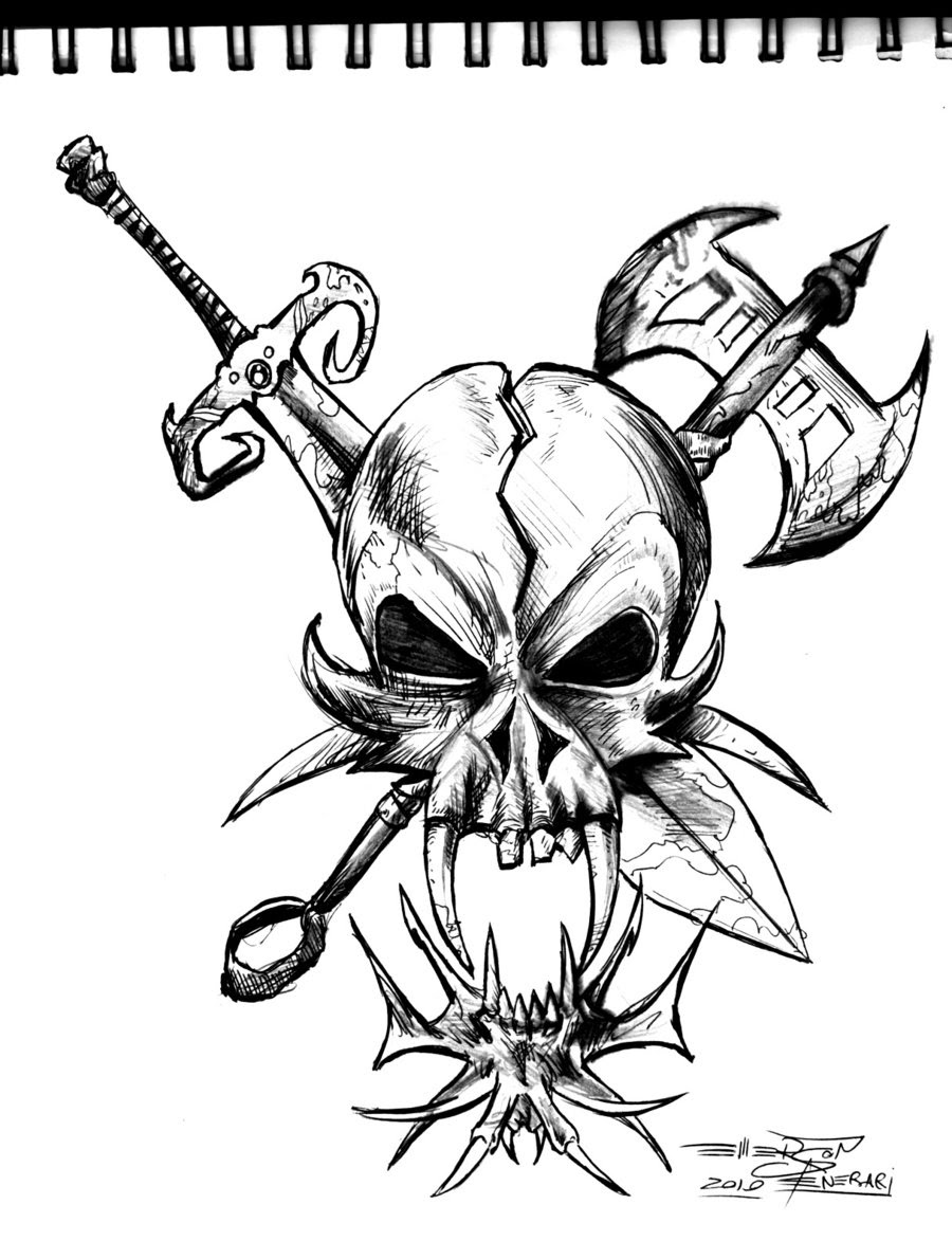 draw skeletor