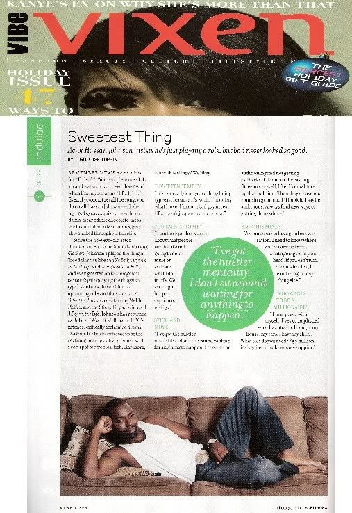 Hassan Johnson in Vibe Vixen Holiday 2006 Issue