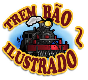 logotipo, logomarca trem bão ilustrado BH