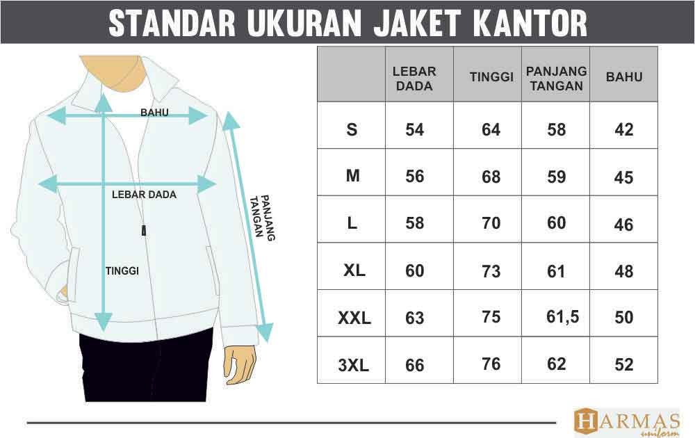 Ukuran Jaket Dewasa - Perodua t