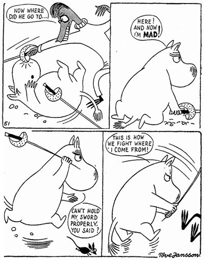 The tables are turned Moomin strip