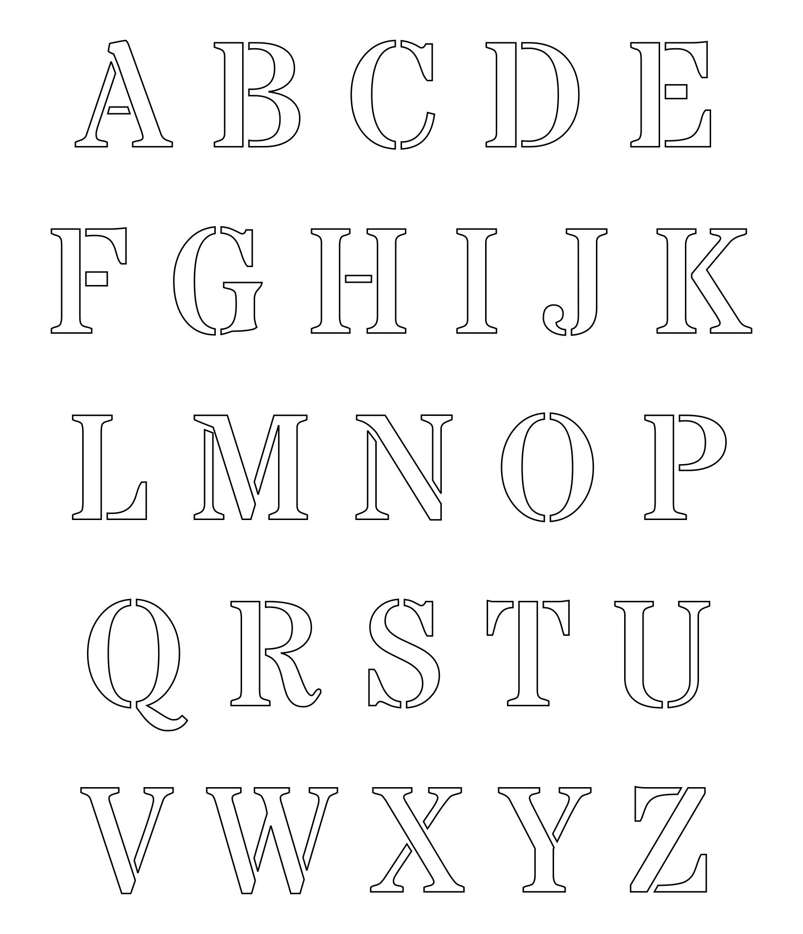 Free Printable Letters To Trace Alphabet Letter Tracing Printables