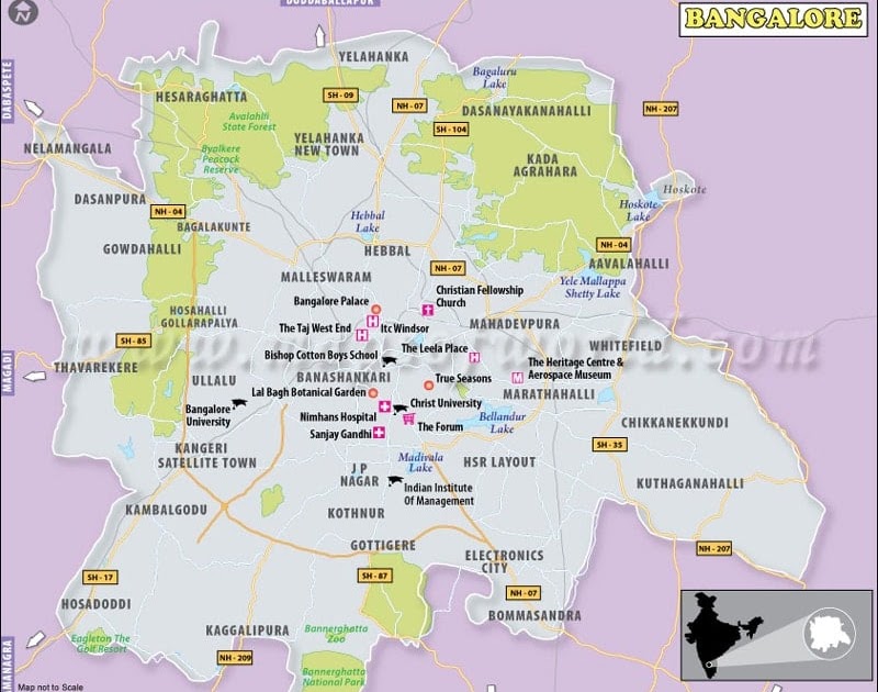Андра карта. Bangalore Map. Бангалор на карте. Hebbal на карте Бангалора. Карта Бангалора красная зона.