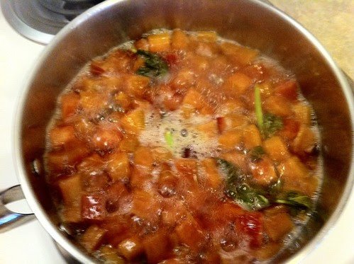 Rhubarb Mixture Boiling